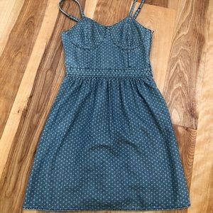 Mini denim dress
